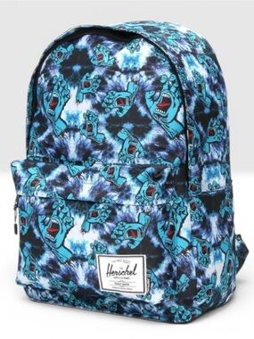 Herschel Supply Company Blue Tie-Dye Screaming Hand Print Backpack